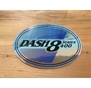Bombardier Dash 8 series 400 Oval Silver sticker