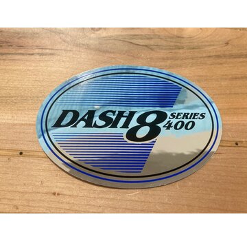 Bombardier Dash 8 series 400 Oval Silver sticker