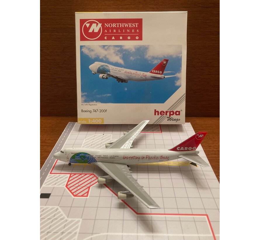 B747-200F Northwest Cargo N643NW 'Investing in Pacific Trade' 1:400 **Collection sale [toning]