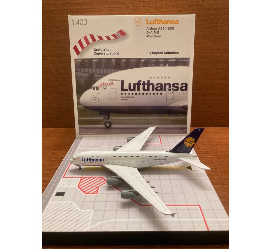 A380-800 Lufthansa D-AIMB 'FC Bayern Munich' 1:400 **Collection sale