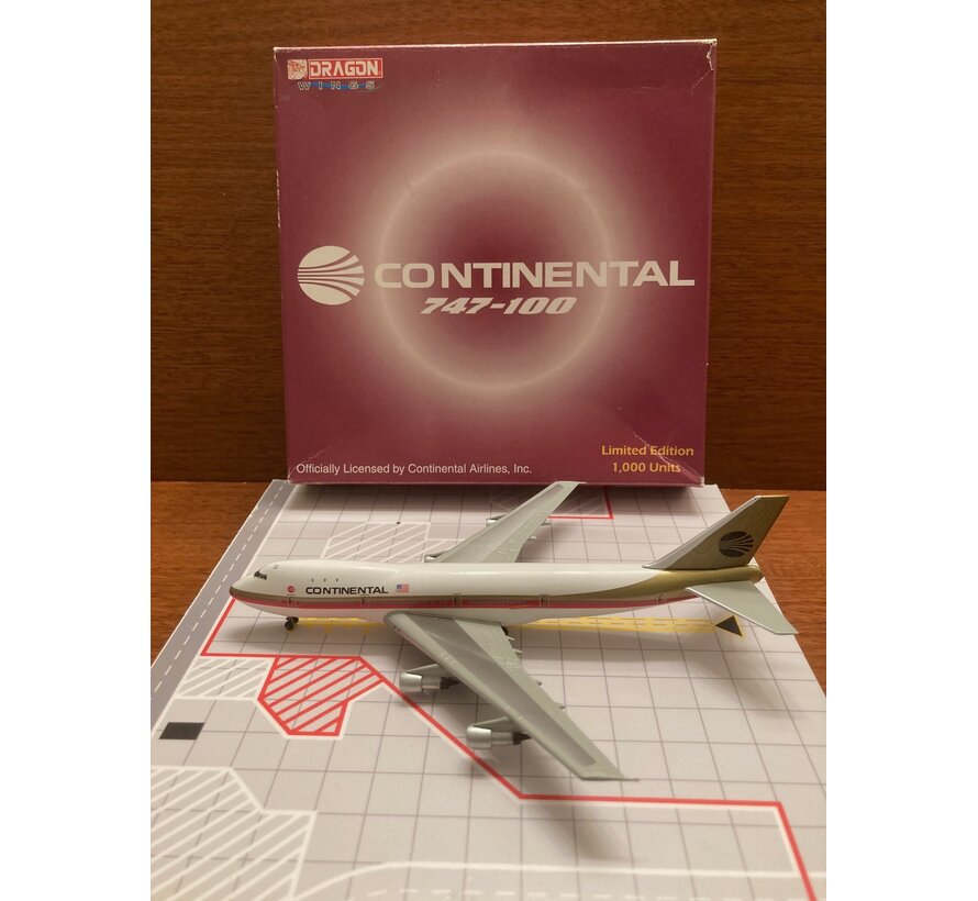 B747-100 Continental N26861 'Black Meatball' 1:400**Collection sale [scuff]