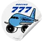 Sticker Korean Air Boeing 777 Round