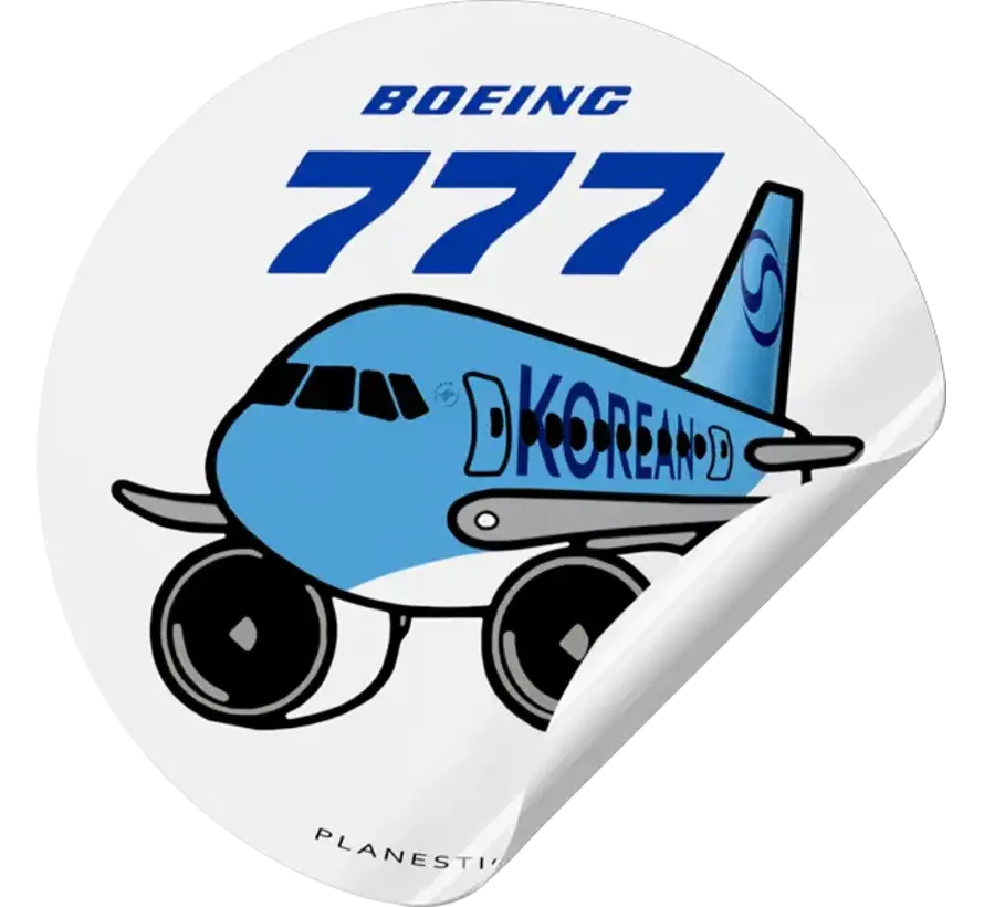 Sticker Korean Air Boeing 777 Round