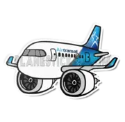 Plane Sticker Sticker Air Transat  A321 Die Cut 3.9"