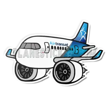 Plane Sticker Sticker Air Transat  A321 Die Cut 3.9"