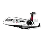 Sticker CRJ900 Air Canada Express Die Cut 3.9"