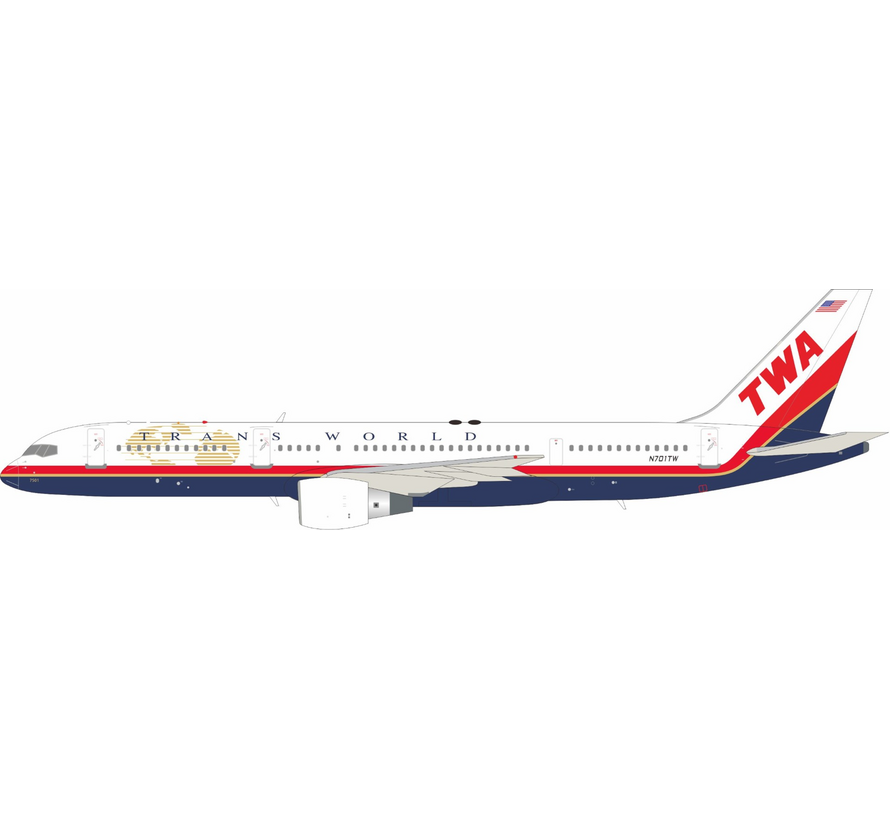 B757-200 TWA Trans World Airlines final livery N701TW 1:200 +pre-order+