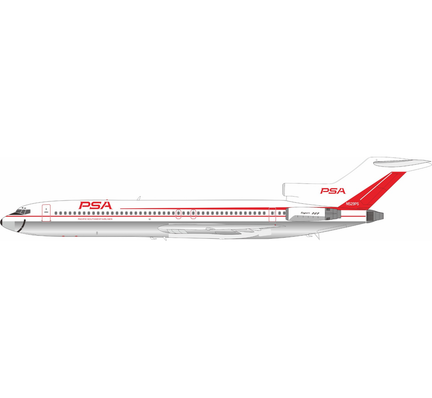 B727-200 PSA Pacific Southwest Airlines N529PS 1:200 +pre-order+