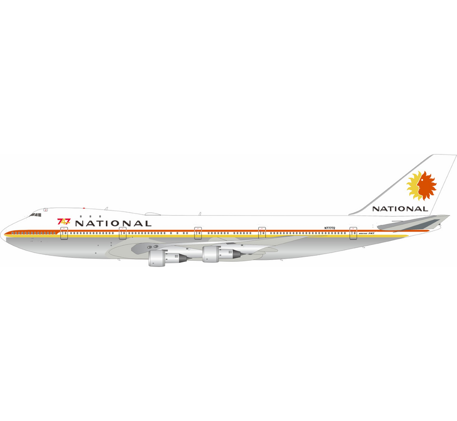 B747-100 National Airlines sun king livery N77772 1:200 +pre-order+