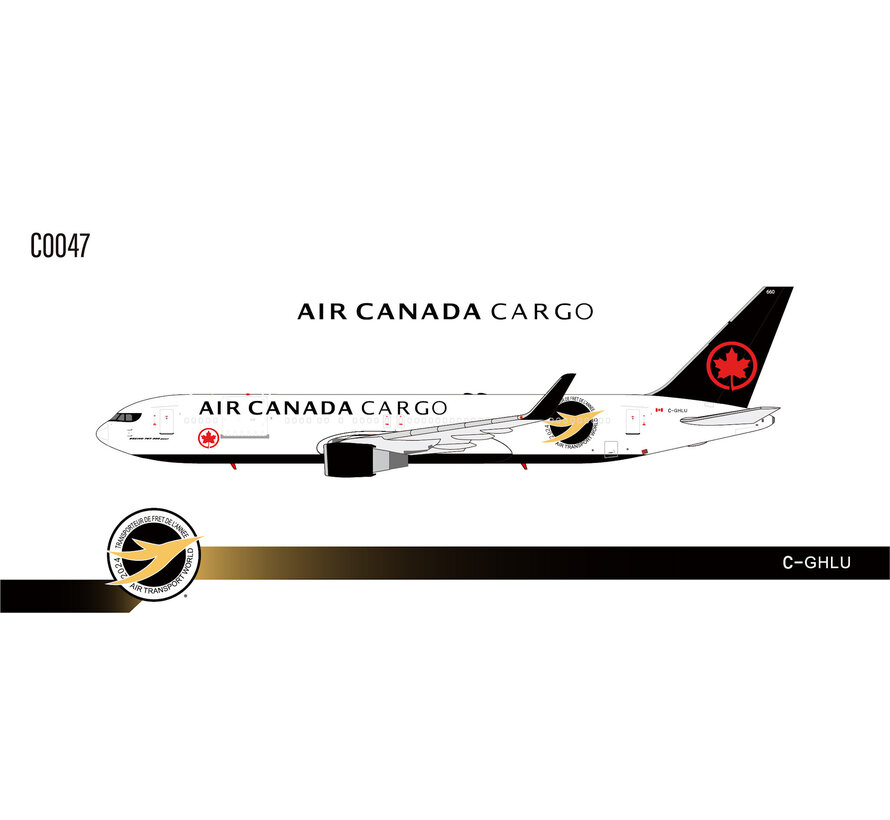 B767-300F(W) Air Canada Cargo 2017 livery Air Transport World 2024 logo C-GHLU 1:400 winglets +pre-order+
