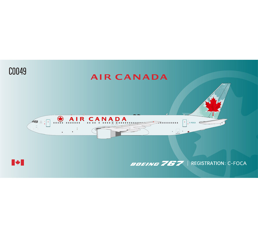 B767-300 Air Canada 2004 Ice Blue livery C-FOCA 1:400  ++pre-order+