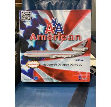 InFlight DC10-30 American N143AA polished metal 1:200**Collection sale