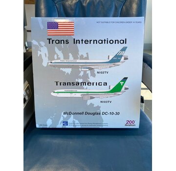 AV200 DC10-30 Trans International TIA N102TV 1:200 **Collection sale