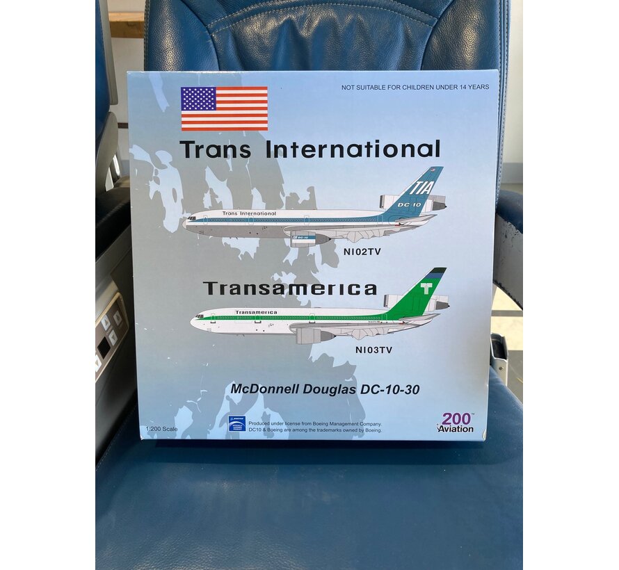 AV200 DC10-30 Transamerica N103TV 1:200 **Collection sale