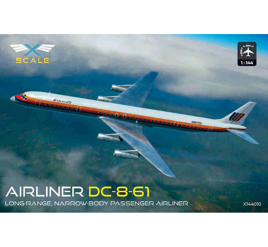 X-SCALE DC8-61 United 1:144 New 2025