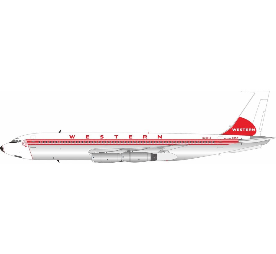 B707-100 Western Airlines N74614 1:200 +New arrival+