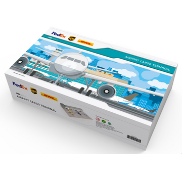 JC Wings Airport Cargo Terminal Display Case with Apron 1:400 +New Product+  +PRE-ORDER+