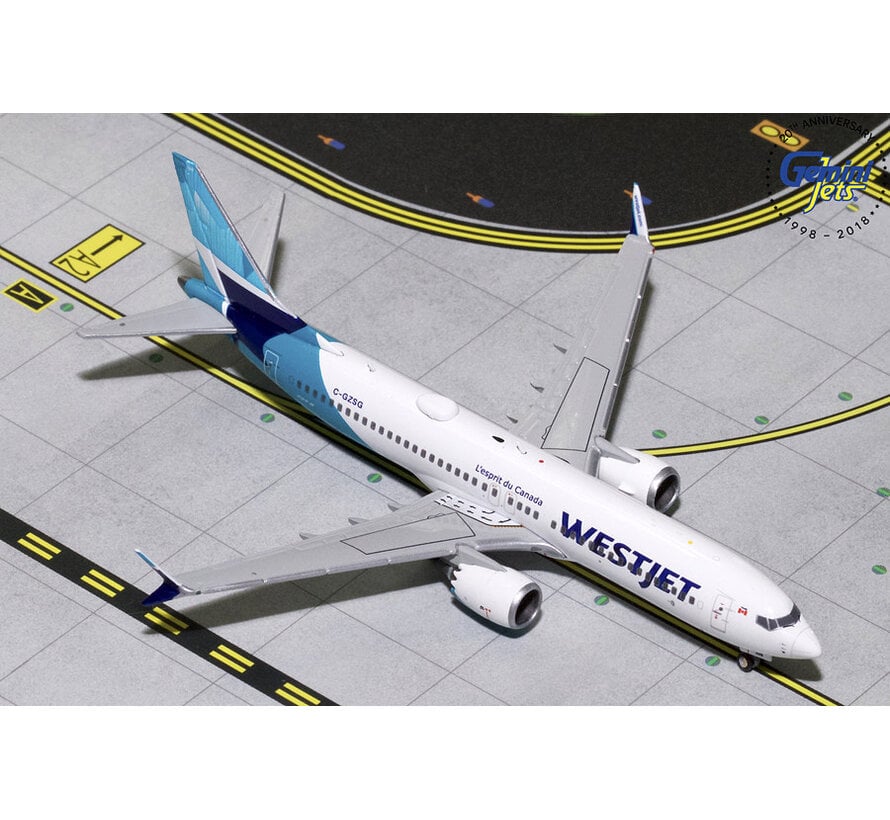 B737-8 MAX WestJet new livery 2018 C-GZSG 1:400**Collection sale