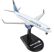 Postage Stamp Models B737-800W United 2019 blue evolution 2019 livery 1:300