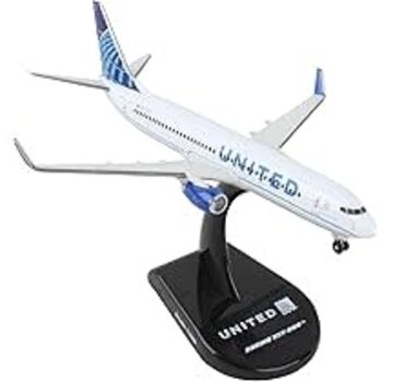 Postage Stamp Models B737-800W United 2019 blue evolution 2019 livery 1:300
