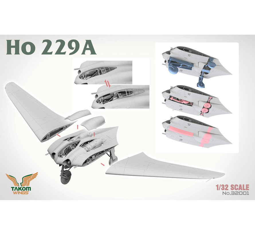 TAKOM Ho229A one-seater 1:32 New 2025