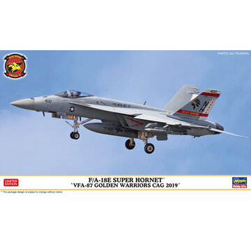 Hasegawa F-18E Super Hornet `VFA-87 Golden Warriors CAG 2019` 1:72
