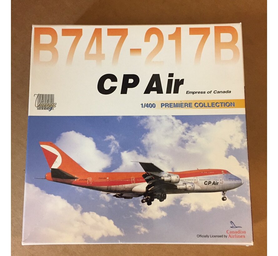B747-217B CP Air C-FCRB 'Empress of Canada' 1:400 **Collection sale