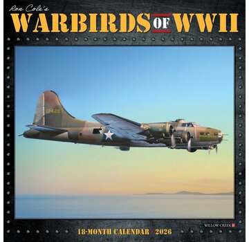 Warbirds of World War II Art of Ron Cole 18 month wall Calendar 2026
