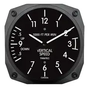 Trintec Industries Clock VSI Instrument Style 6"