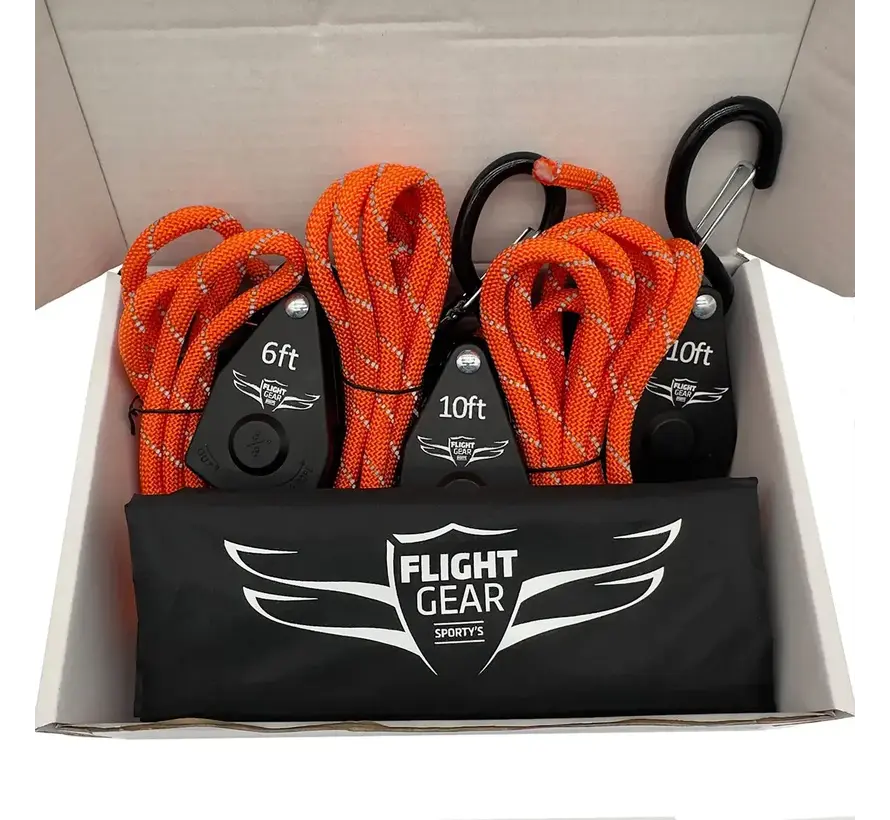 Flight Gear Pull Down Tie-Down Set