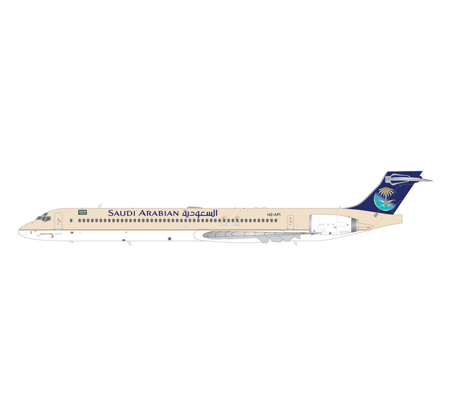 MD90 Saudi Arabian Airlines Saudia HZ-API 1:200 upgraded stand *Pre-Order
