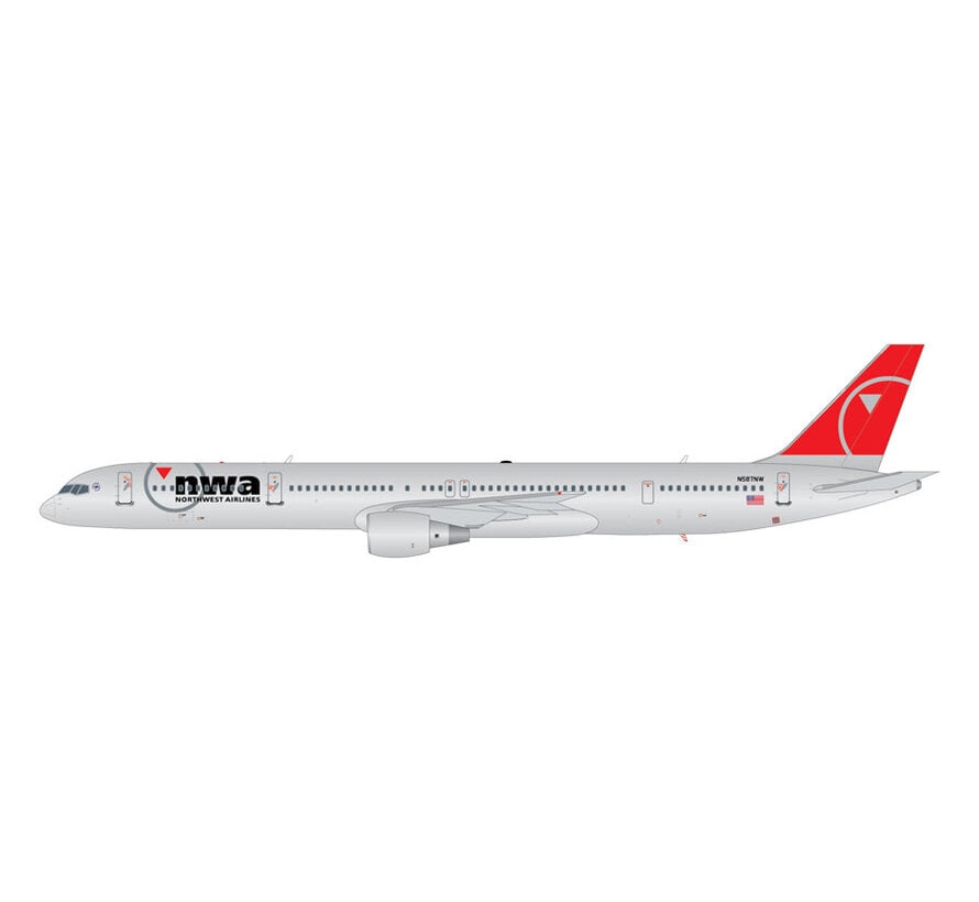 B757-300 Northwest Airlines nwa 2003 final livery N587NW 1:200 upgraded stand *Pre-Order