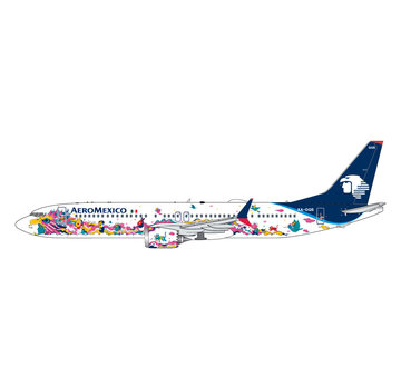 Gemini Jets B737-9 MAX Aeromexico white Kukulcán livery XA-GQS 1:400  *Pre-Order