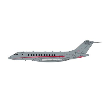 3D Design Deck Global 5000 Vistajet 9H-VTB grey 1:400 +pre-order+