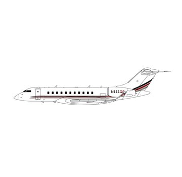 3D Design Deck Global 5000 Netjets N111Q3 1:400 +New Arrival+