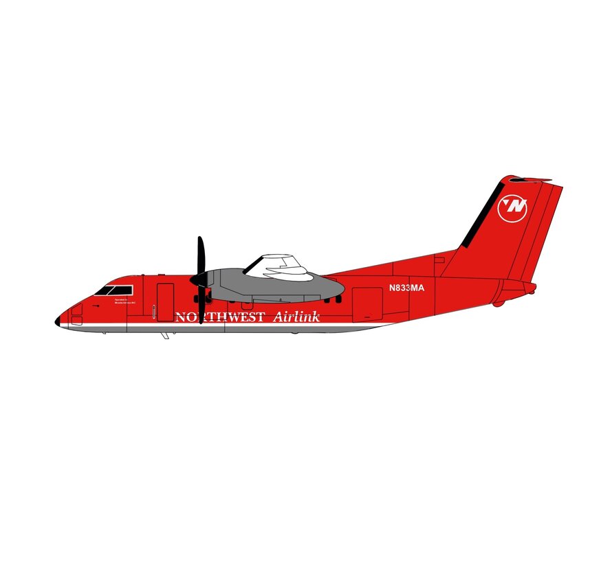 dash-8-100 Northwest Airlink (Mesaba) bowling shoe livery N833MA 1:400 +pre-order+