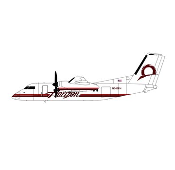 3D Design Deck dash-8-100 Horizon N345PH 1:400 +New Arrival+