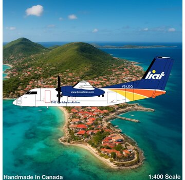 3D Design Deck dash-8-100 LIAT V2-LDQ 1:400 +New Arrival+