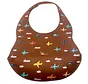Little Aviator Silicone Bib Brown