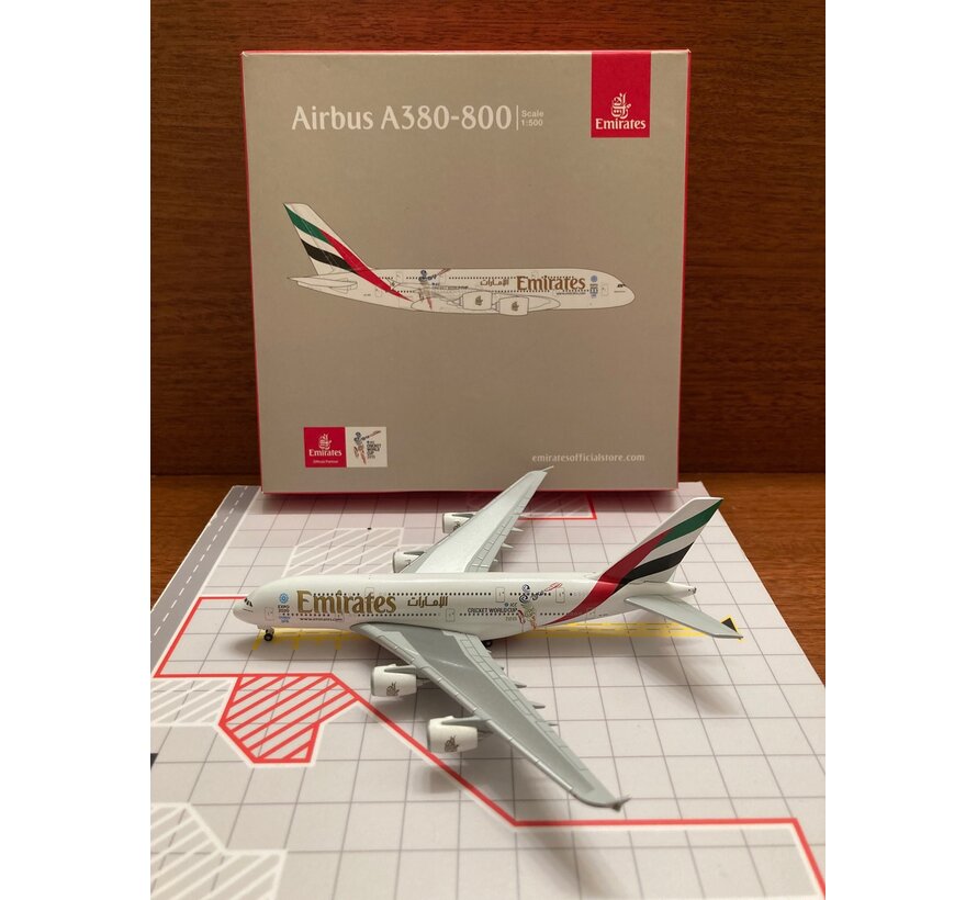 A380-800 Emirates A6-EDZ 'Cricket World Cup 2015' 1:500**Collection sale