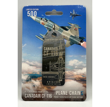 Plane Chains Canadair CF116 Freedom Fighter 116730 tip tank variable metal aircraft skin tag