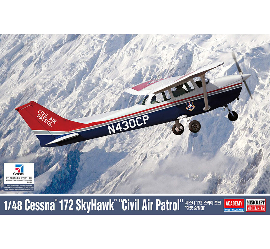 Cessna 172 Skyhawk US Civil Air Patrol 1:72 [Ex-Minicraft]