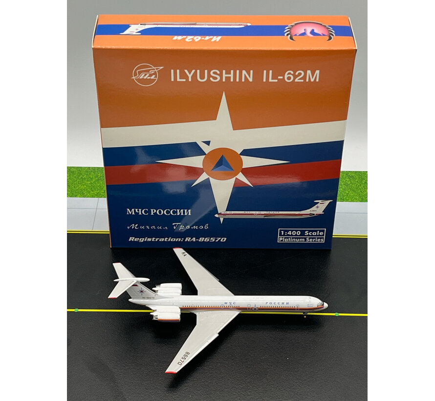 IL62M Russia Emercom RA-86570 1:400 +New arrival+