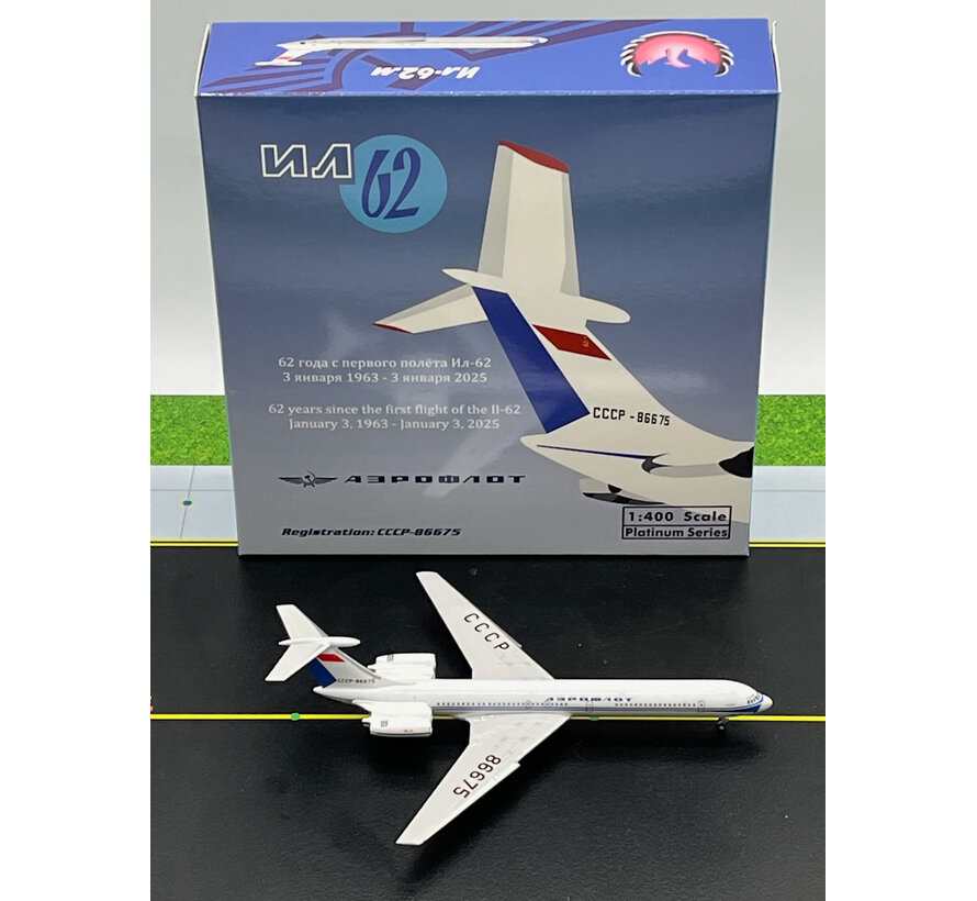 IL62 Aeroflot old livery CCCP-86675 1:400  +New Arrival+