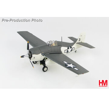 Hobby Master F4F-4 Wildcat VC-12 3 USS Core 1944 1:48 with stand **Collection sale