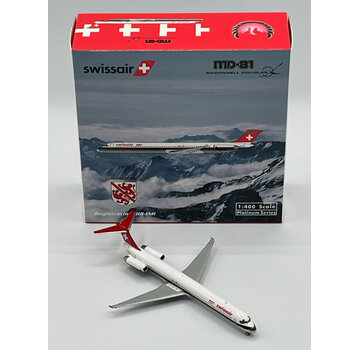 Phoenix Diecast MD81 Swissair brown cheatline livery HB-INH 1:400 +New arrival+