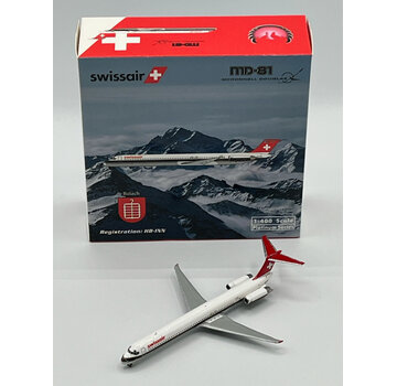 Phoenix Diecast MD81 Swissair brown cheatline livery HB-INN 1:400 +New Arrival+