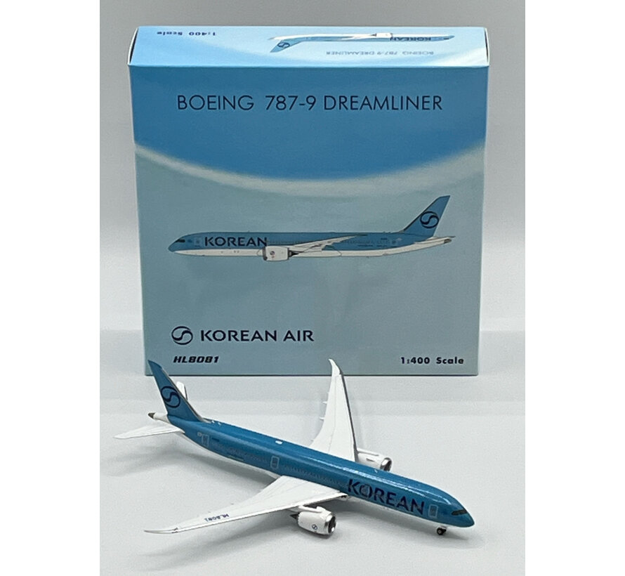 B787-9 Dreamliner Korean Air New livery 2025 HL8081 1:400 +New Arrival+