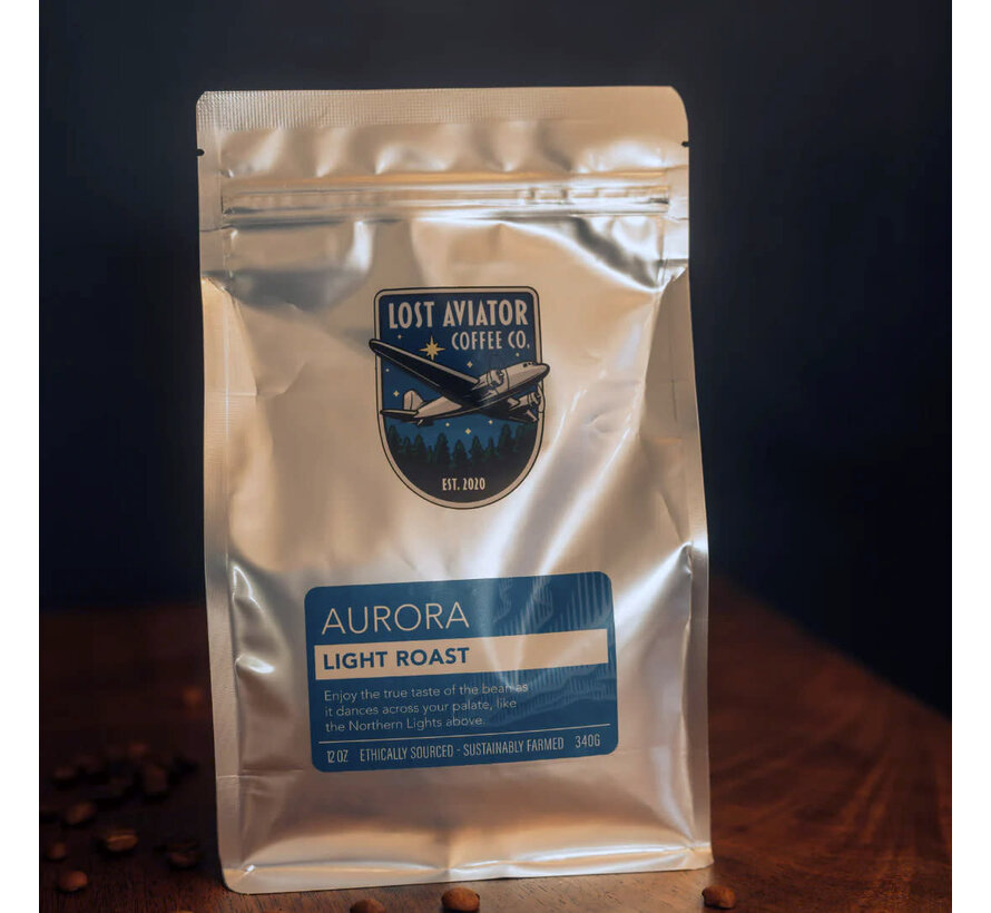 Aurora Light Roast Coffee 340G / 12 oz  Whole Bean