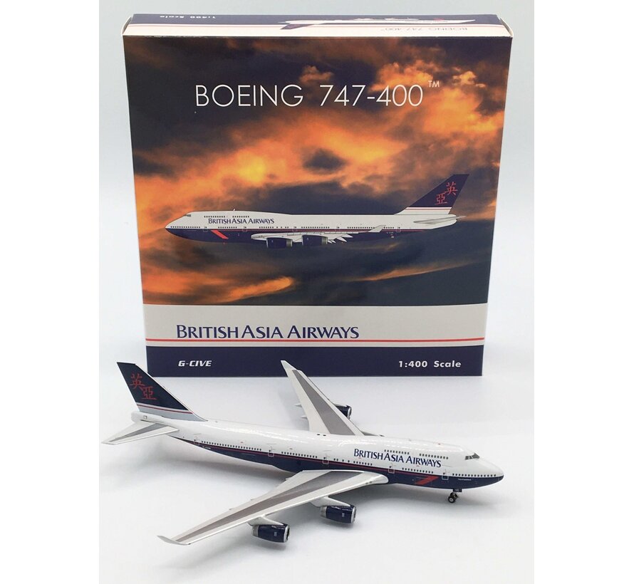 B747-400 British Asia Airways G-CIVE 1:400 **Collection sale